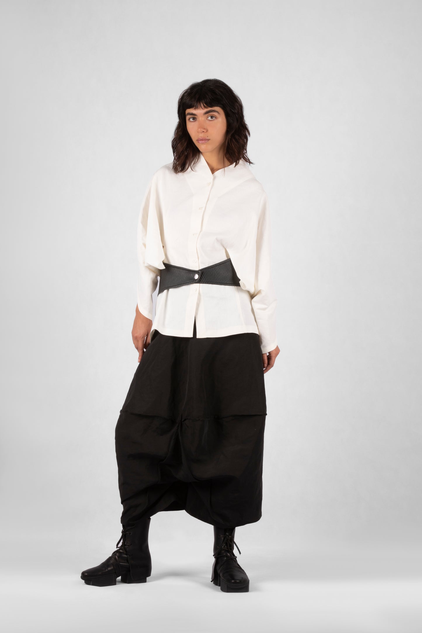 Ribbed Belt - Black