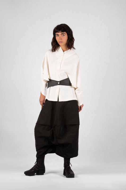 Ribbed Belt - Black