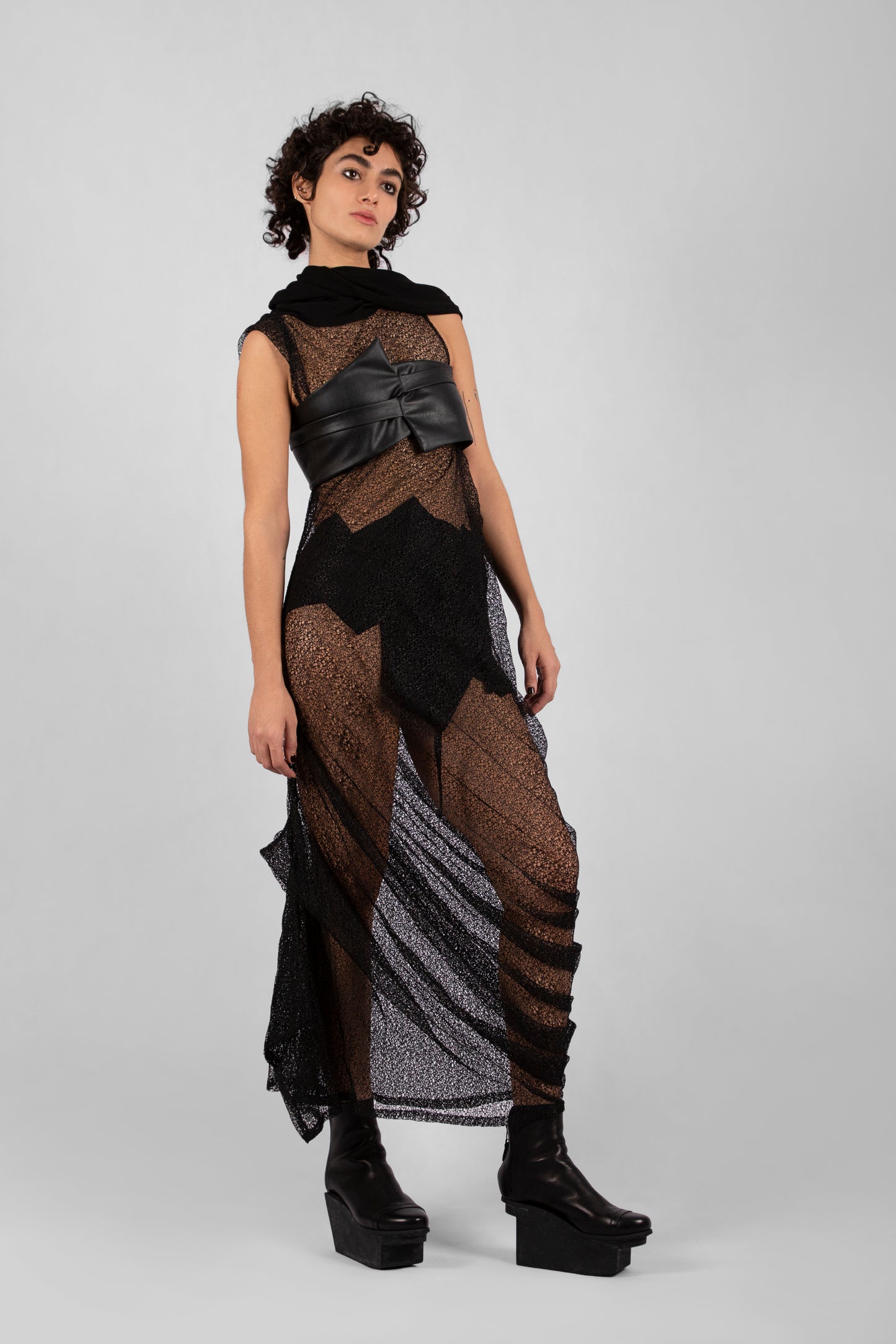 Cascade Dress - Black
