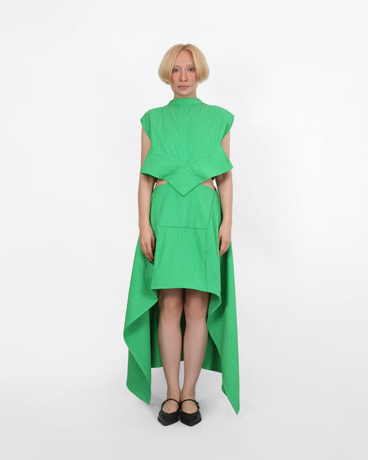 Axis Shift Dress - Green