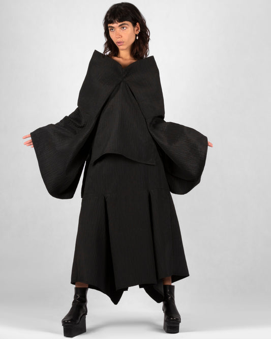 Eclipse Horizon Skirt Pants - Black