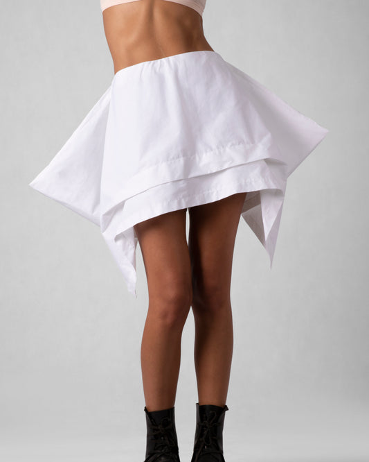 Crystalline Skort - White Cotton