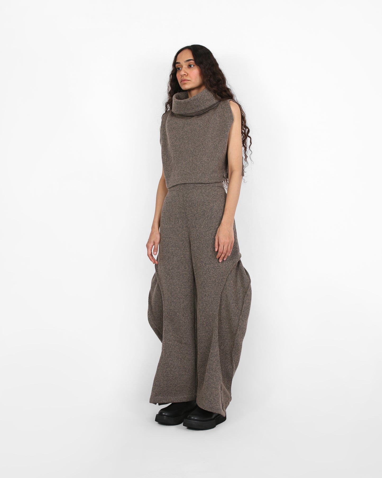 Echo Cowl Top - Khaki