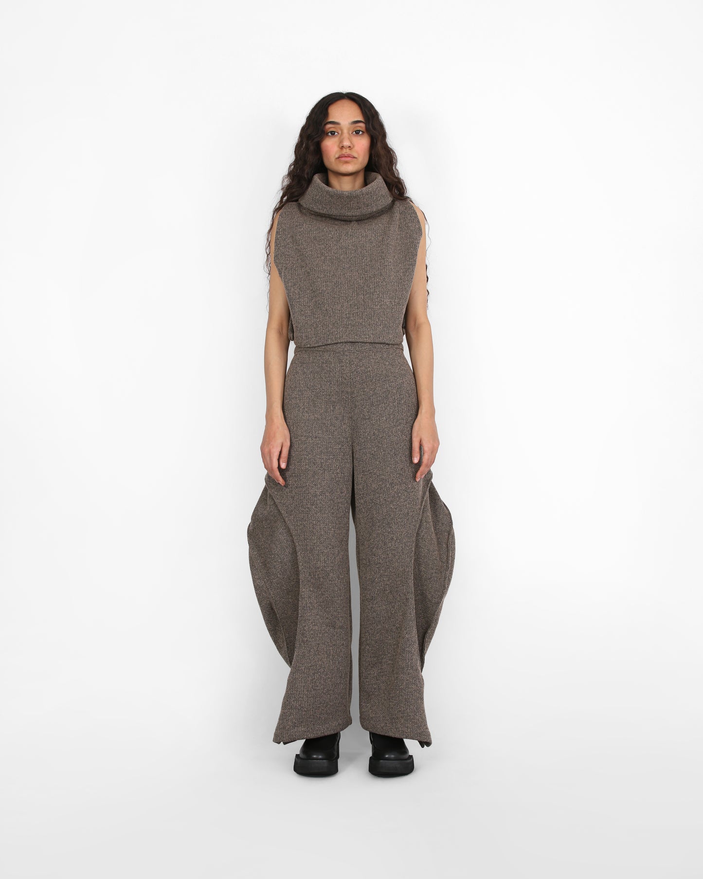 Echo Cowl Top - Khaki