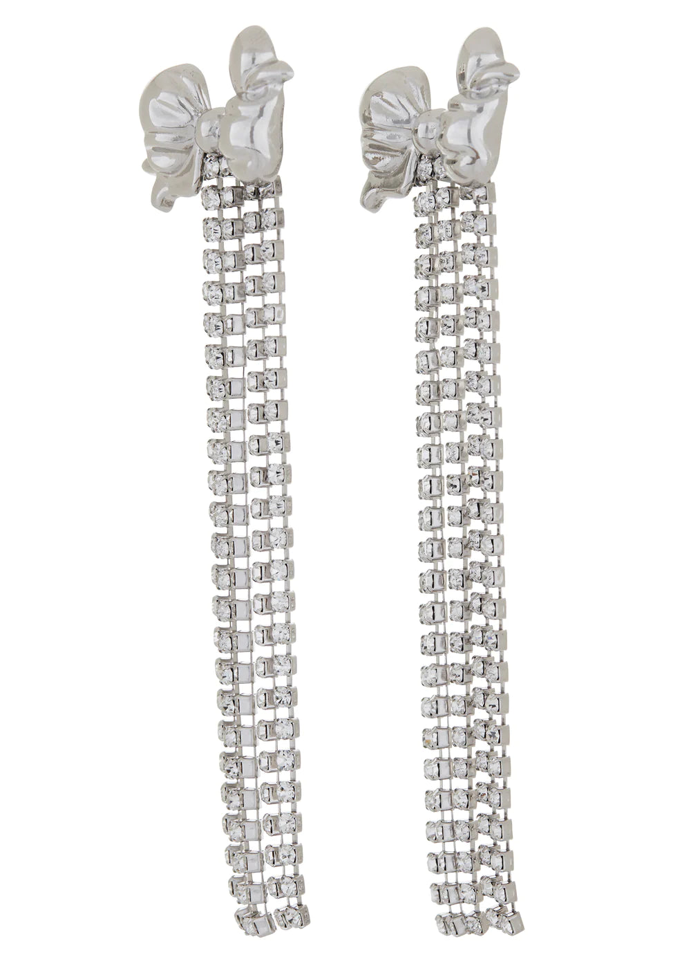 Bow Iconic Earrings - Silver