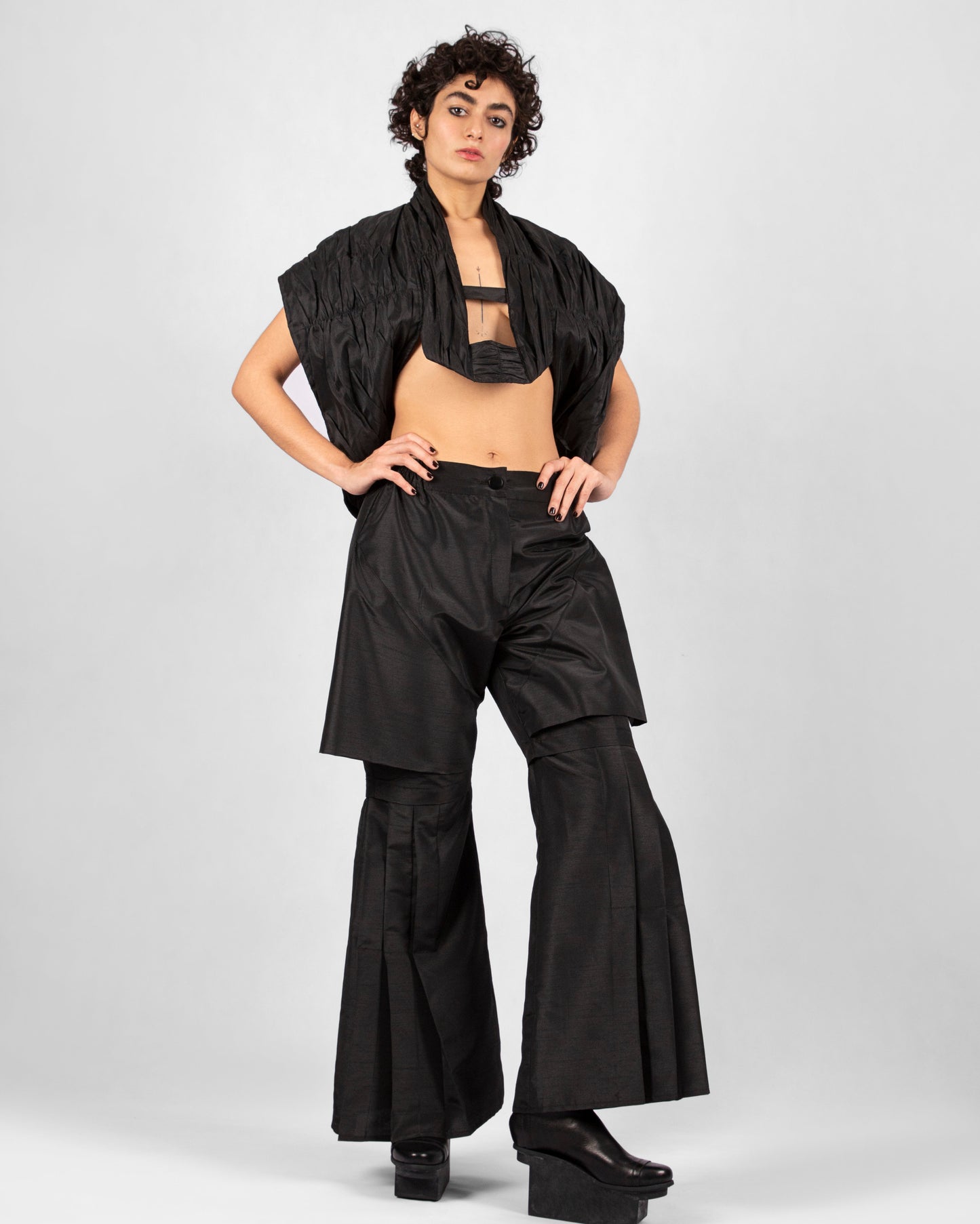 Shell Top/Vest - Black