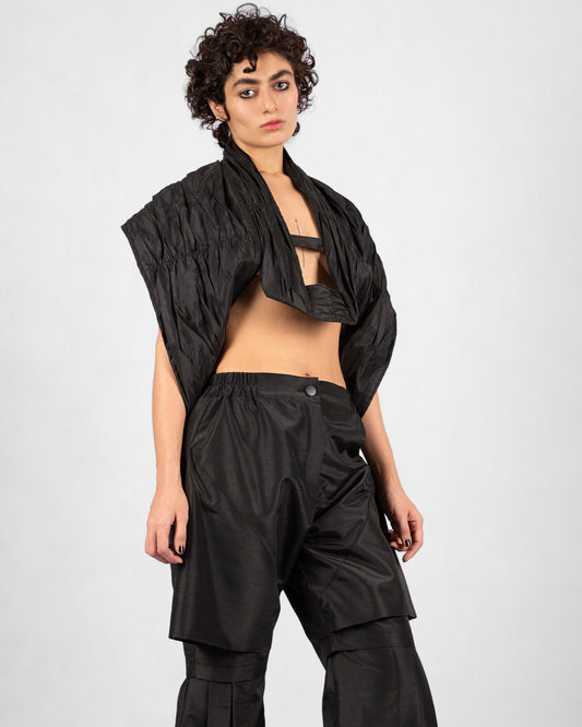 Shell Top/Vest - Black