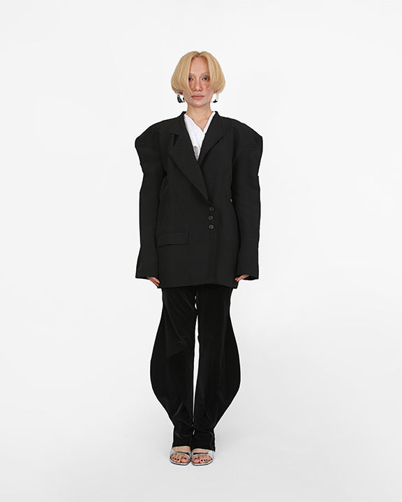 Sculpted Essence Coat- Black