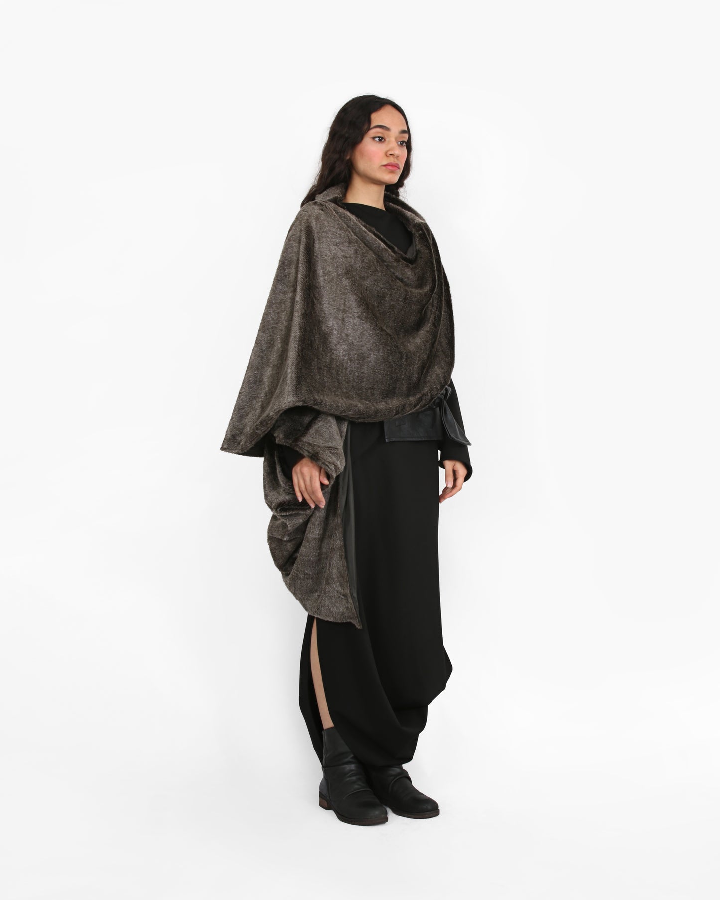 Dynamic Shell Pancho- Olive Green