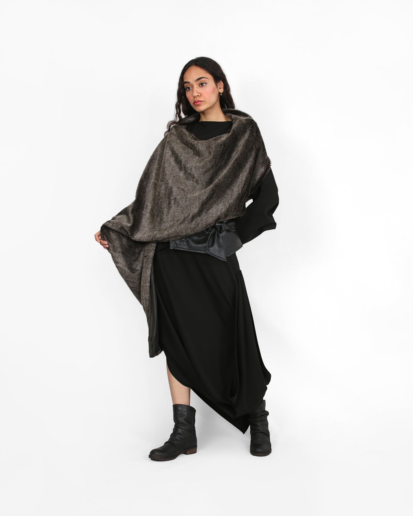 Dynamic Shell Pancho- Olive Green
