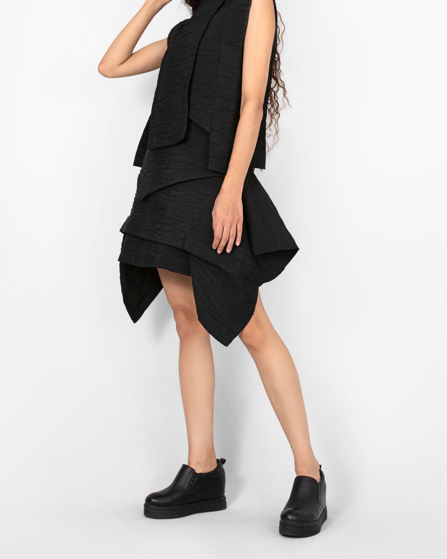 Crystalline Skort - Black Jacquard
