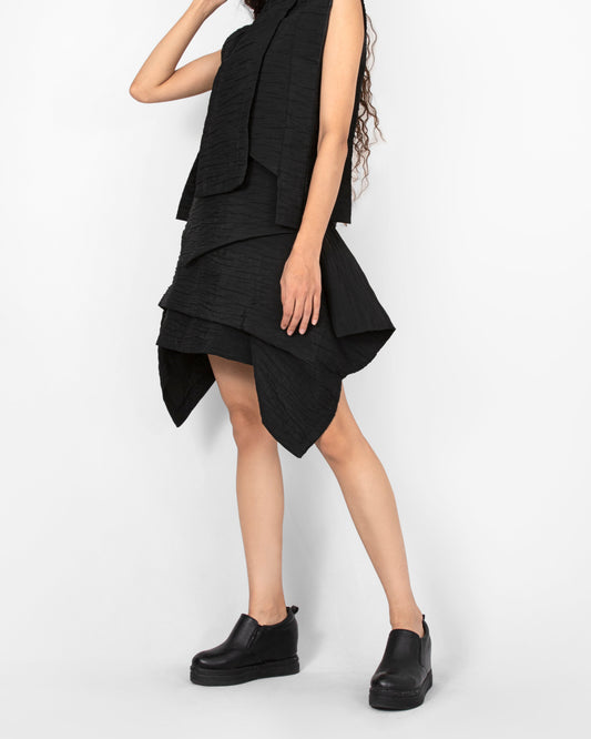 Crystalline Skort - Black Jacquard