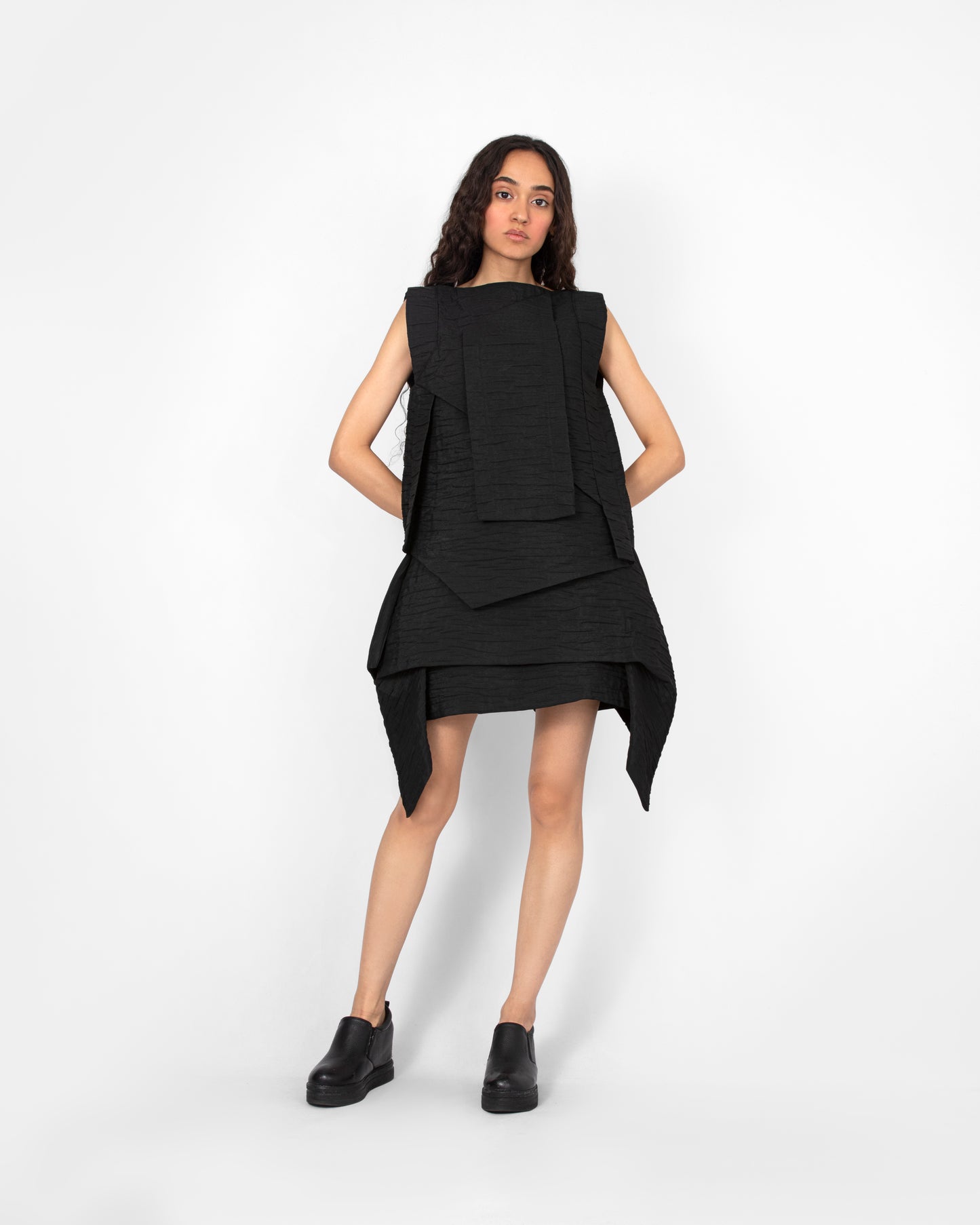 Crystalline Skort - Black Jacquard