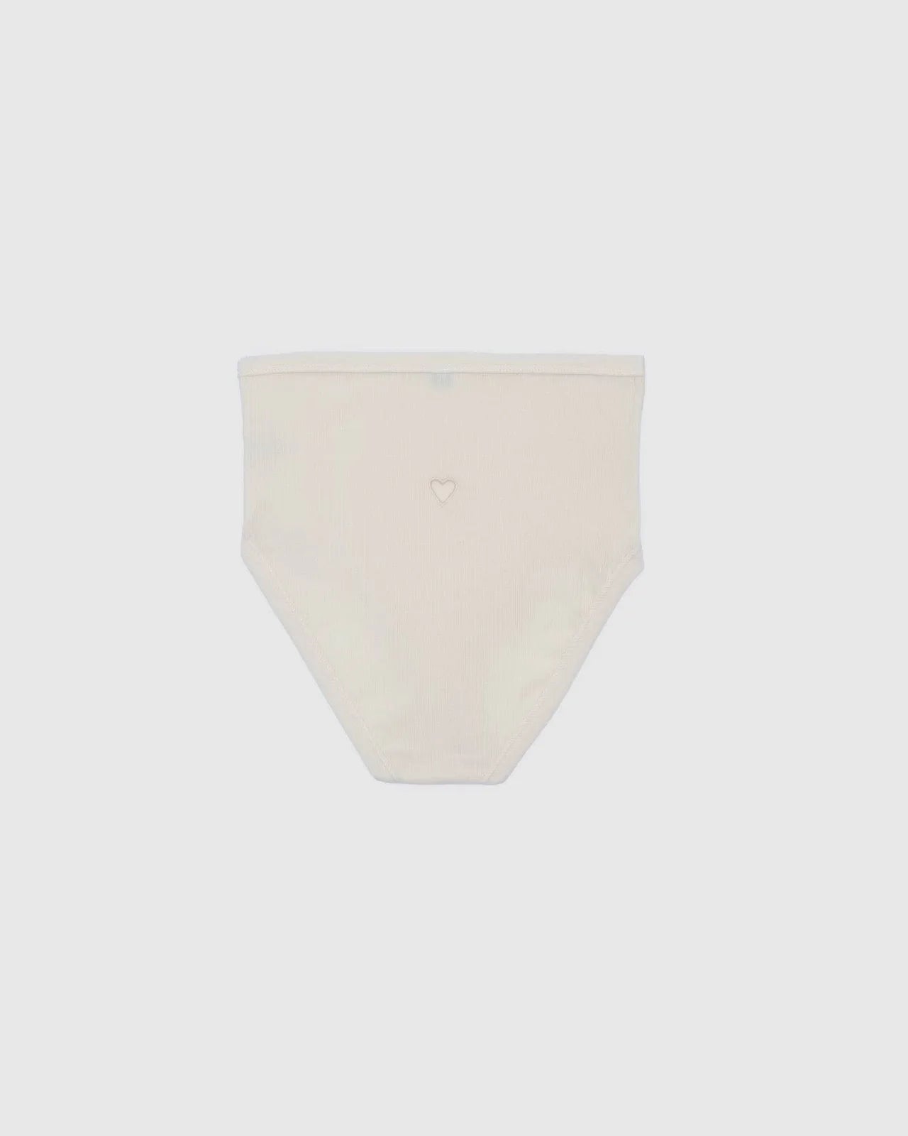 Heart High Waist Bell Pants - Undyed