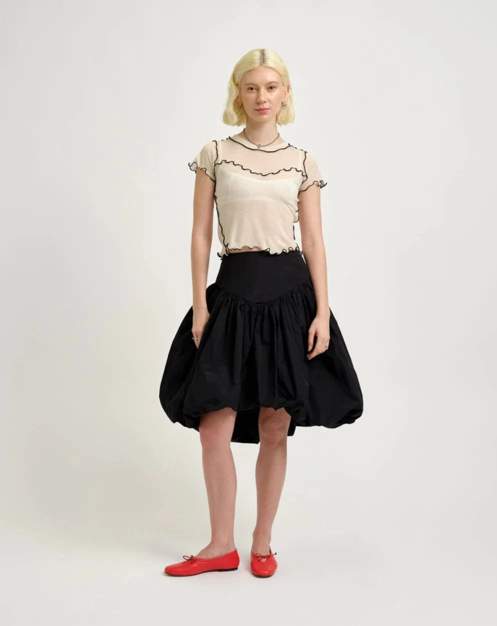 Emmie Skirt - Black Taffeta