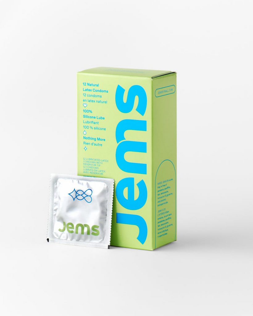 Jems latex condoms available at Ease Toronto