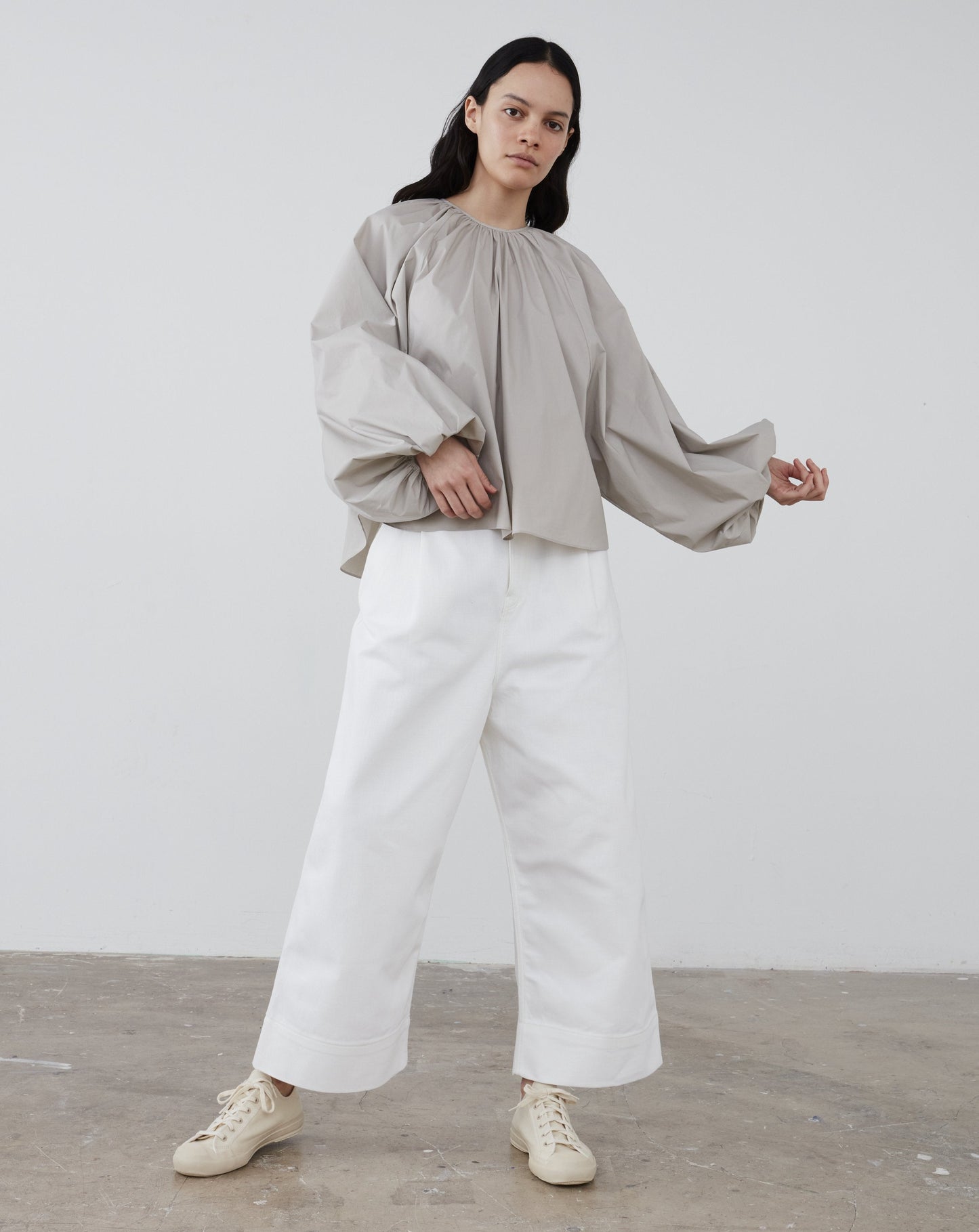 Greta Selvedge Denim Pant - Optic White