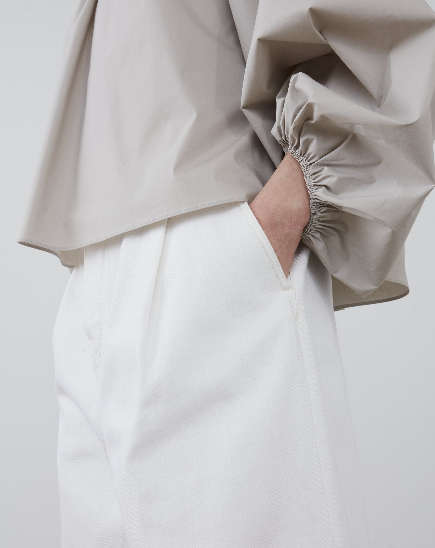 Greta Selvedge Denim Pant - Optic White