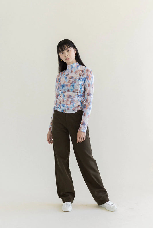 Julien Turtleneck - Marlo Printed Mesh