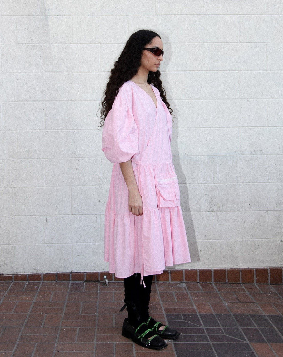 Utility Wrap Dress - Ballet Pink