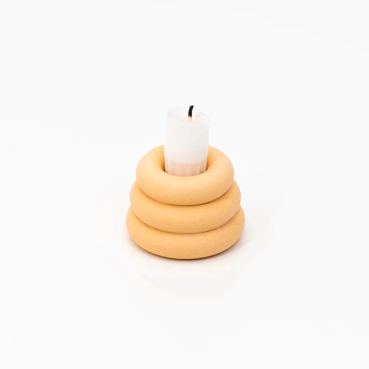 Triple O Candleholder - Peach