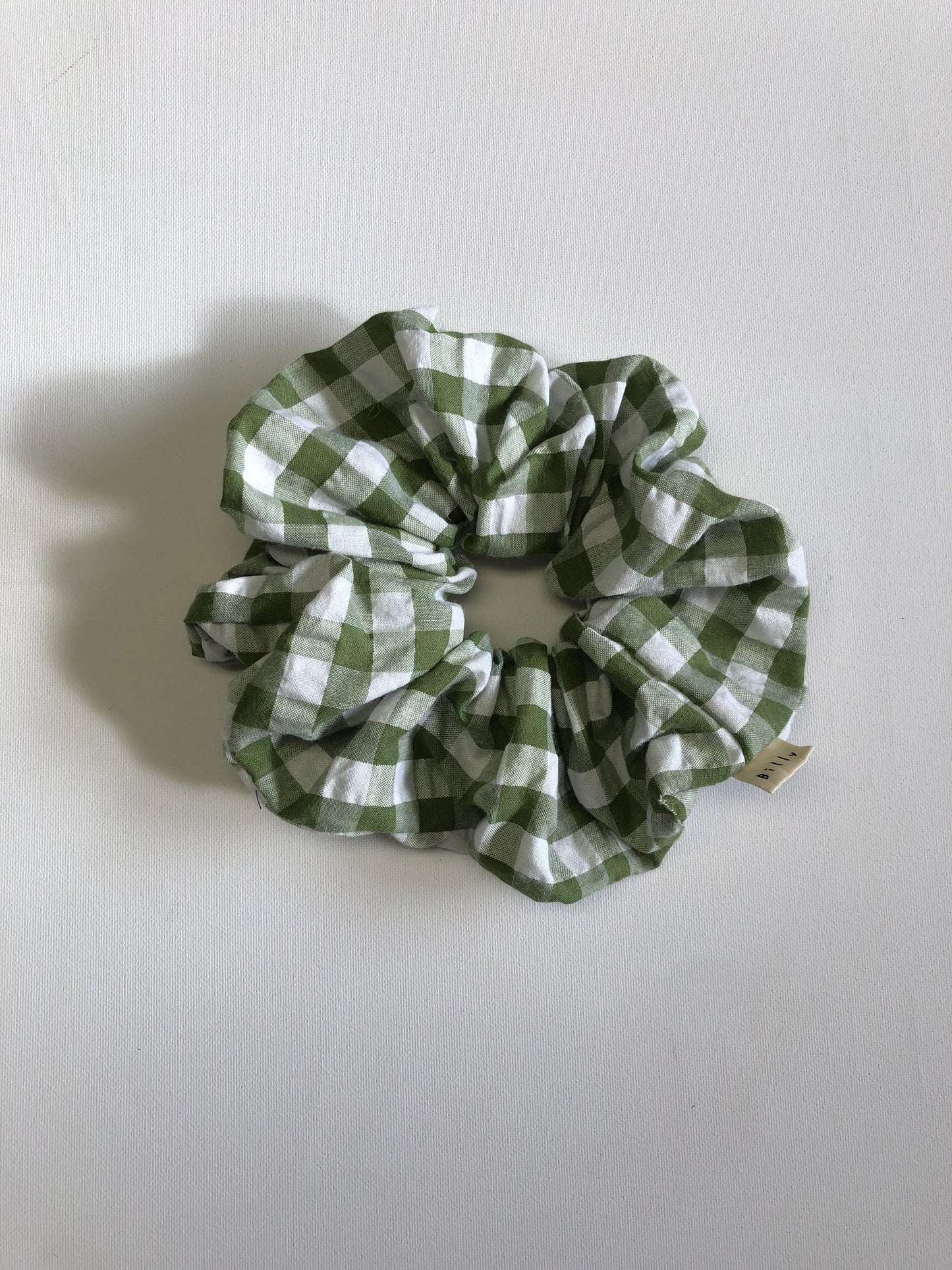 Gingham Seersucker Scrunchie