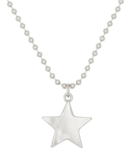 Star Pacha Necklace - White Bronze