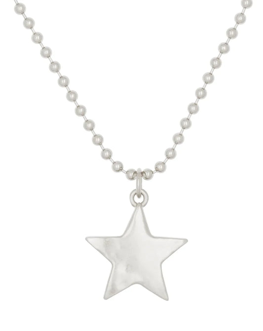 Star Pacha Necklace - White Bronze