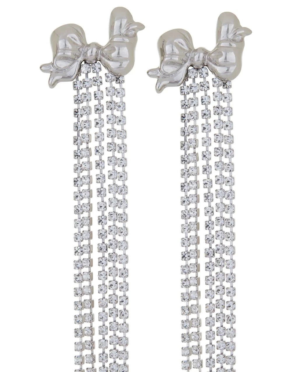 Bow Iconic Earrings - Silver