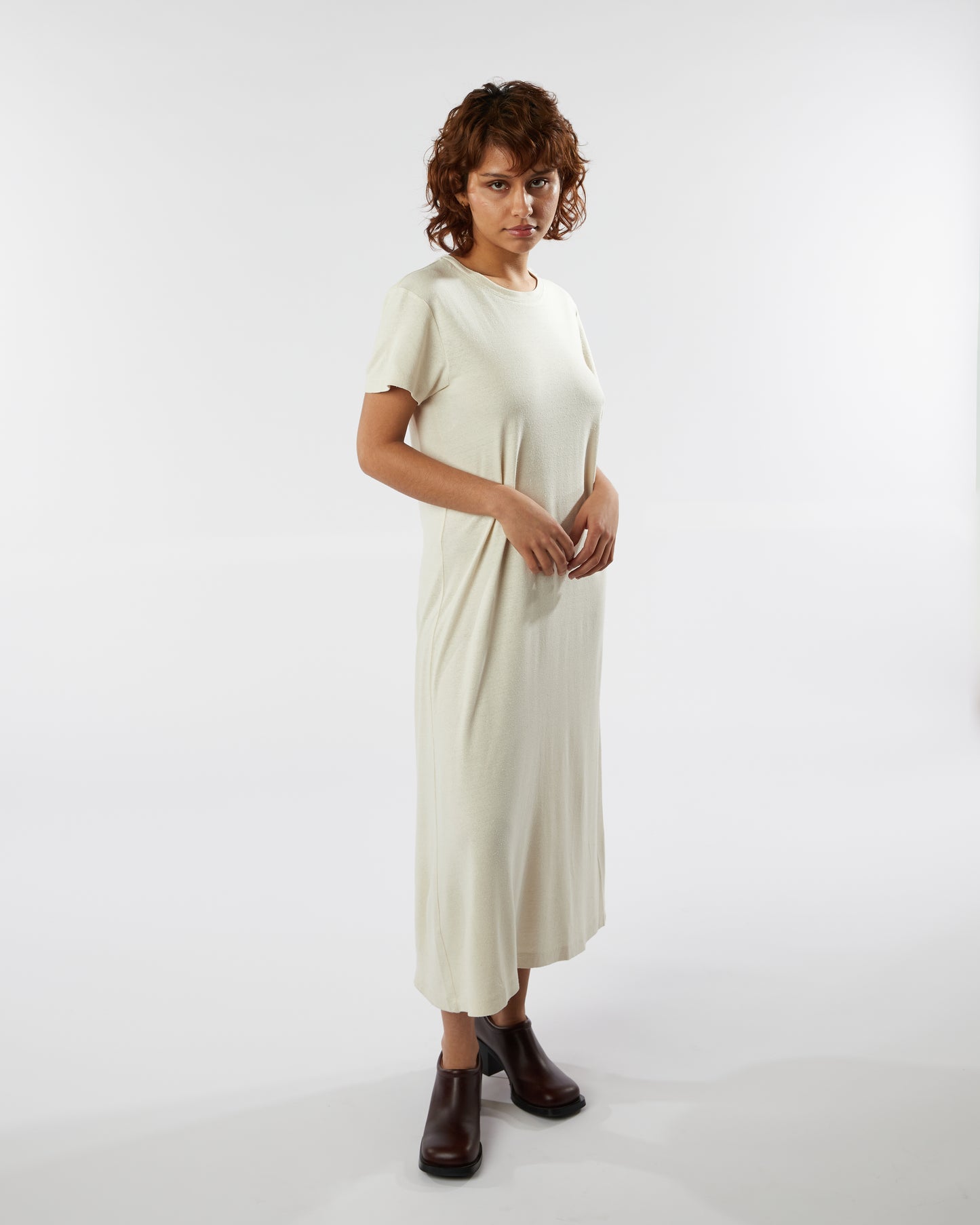 Silk Tee Dress - Undyed