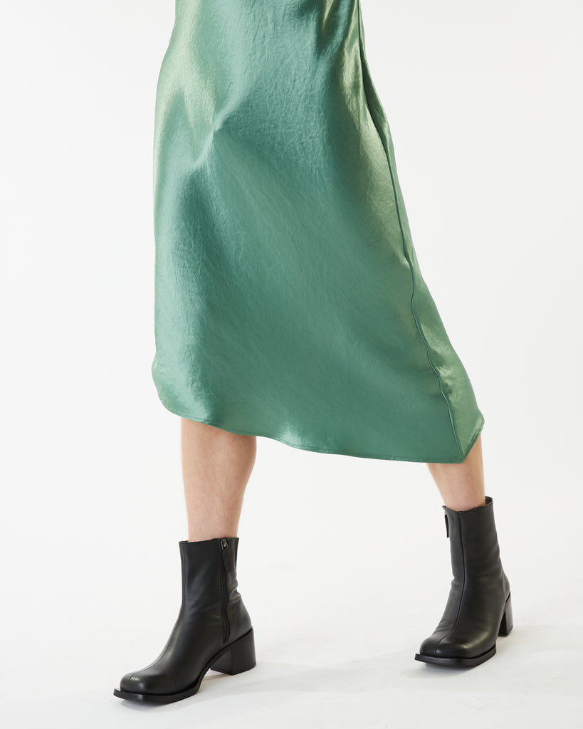 Cowl Bias Dress - Jade