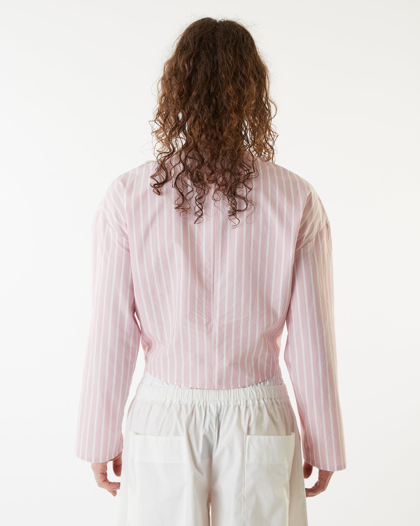 Bungee Gathered Long Sleeve Top - Rose