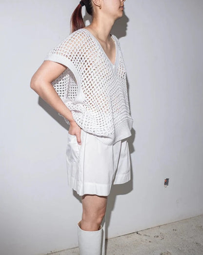 Christine Boxer Shorts- White