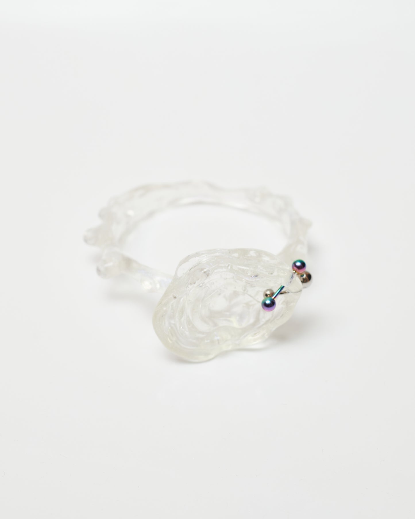 Melted Rose Bracelet- Clear