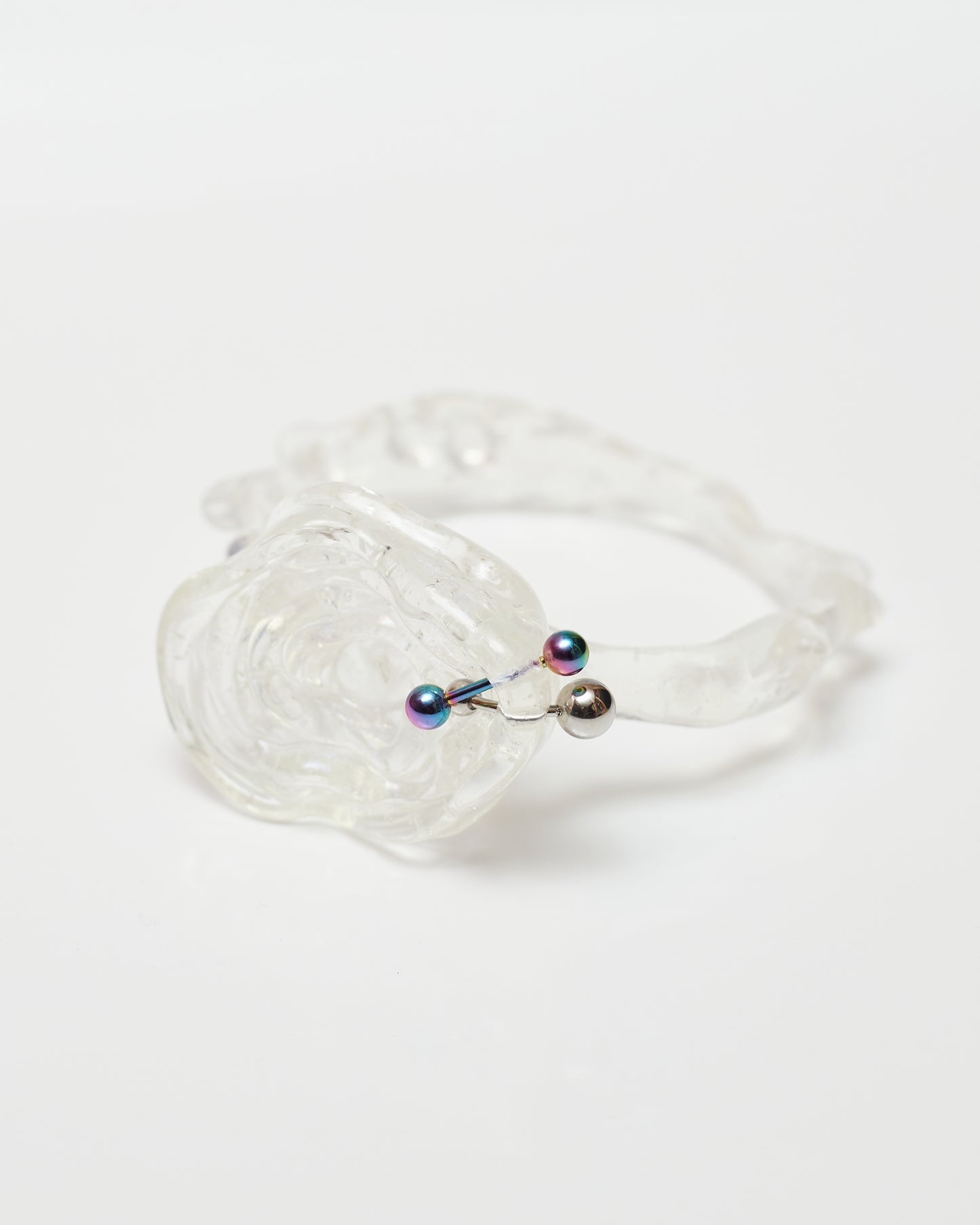 Melted Rose Bracelet- Clear