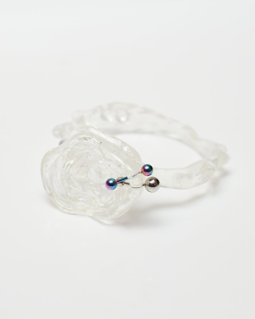 Melted Rose Bracelet- Clear