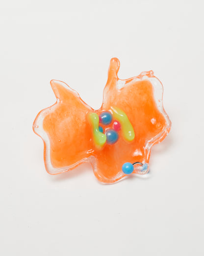 Melted Orchid Ring - Neon Orange