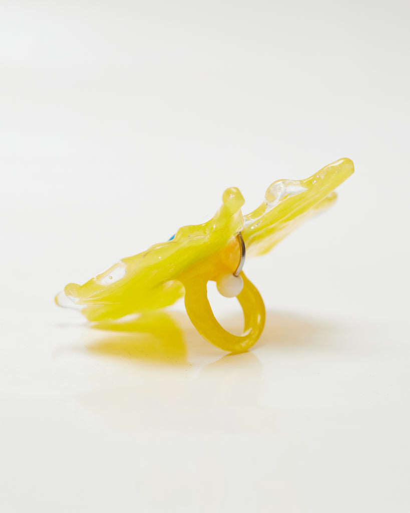 Melted Orchid Ring - Cadmium Yellow