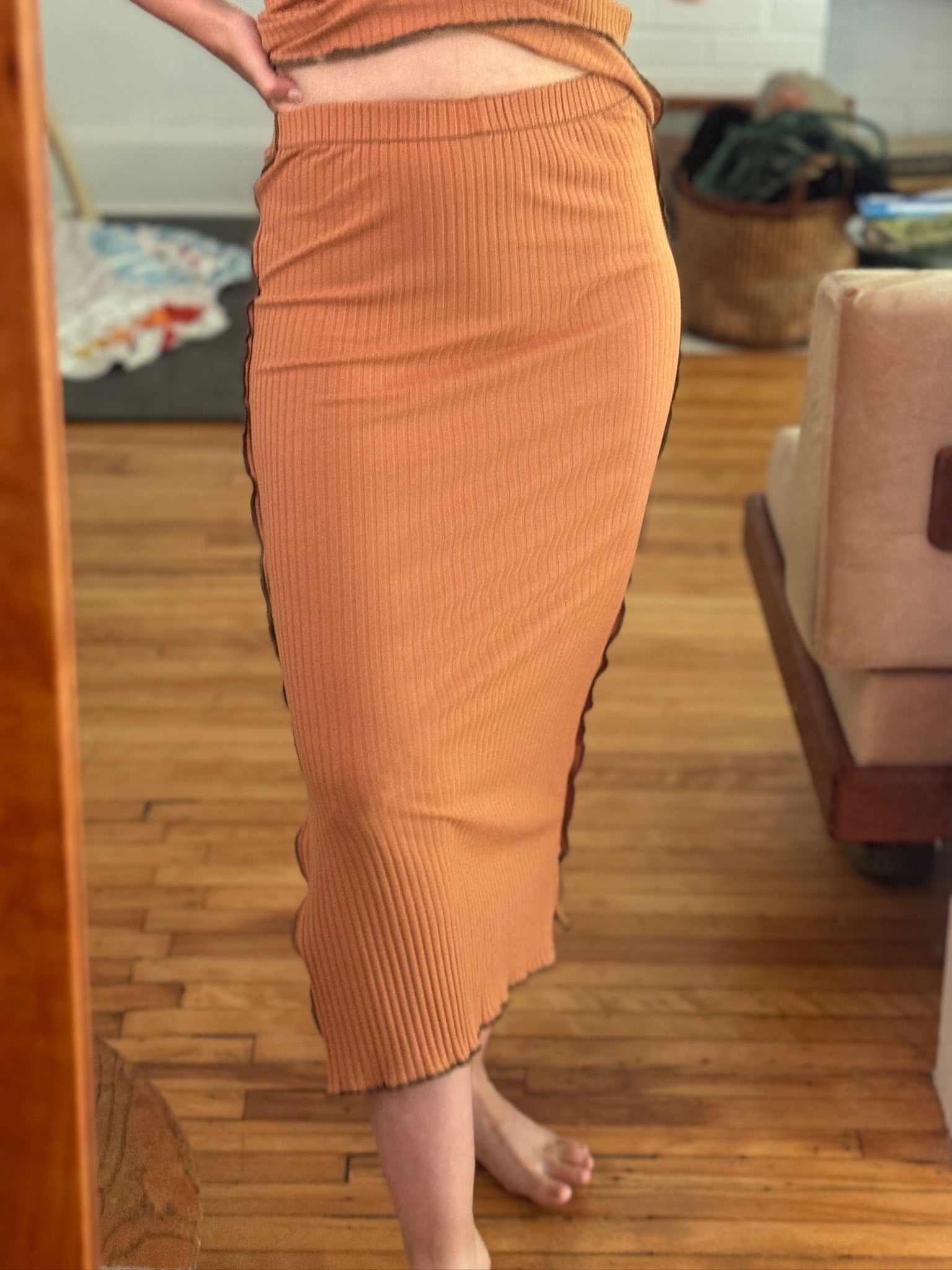 Karanfil Skirt – Terracotta