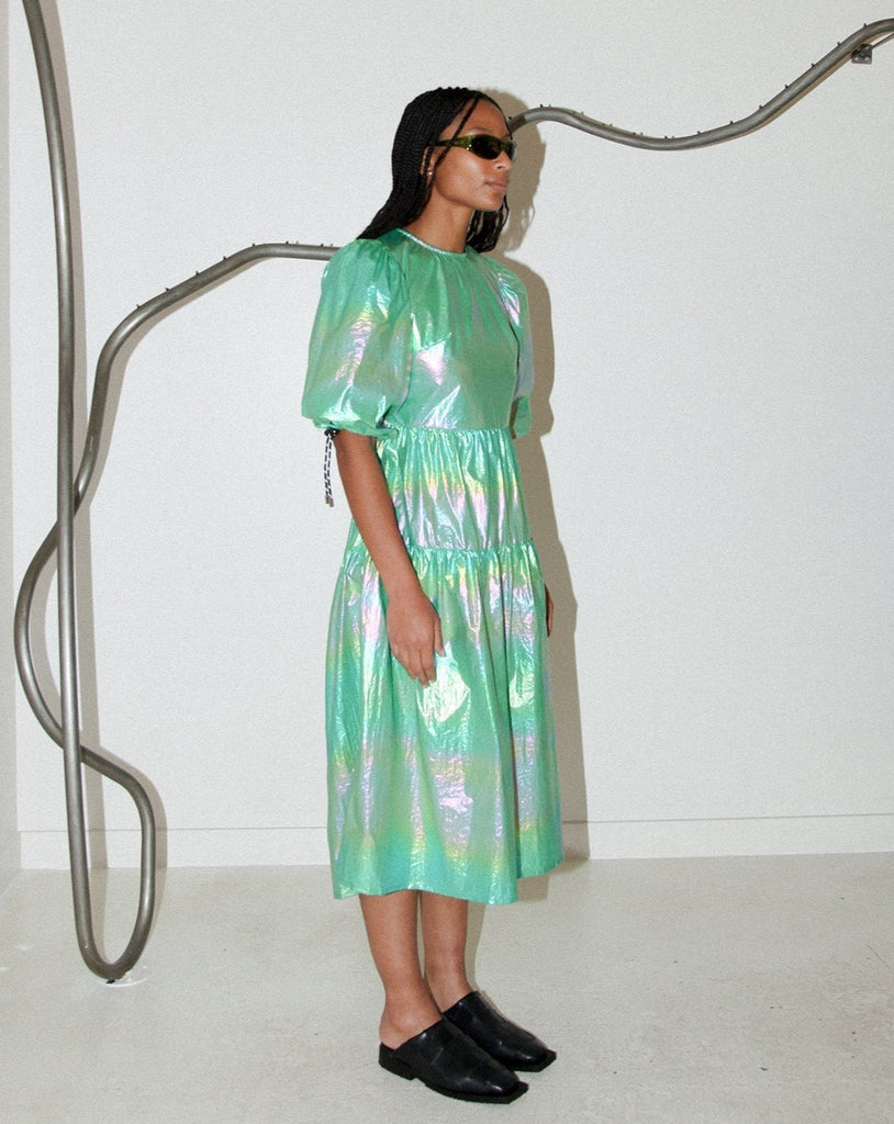 KKCO Hus Dress in Beetle available at Ease Toronto