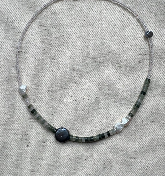 Choker Necklace - Grey