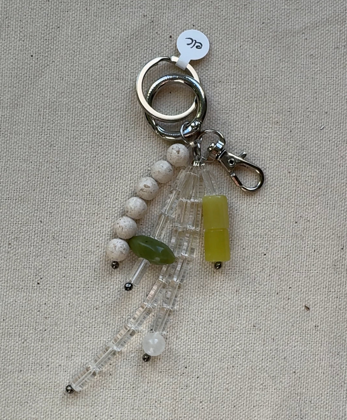 Key & Bag Charm - Chartreuse & Green