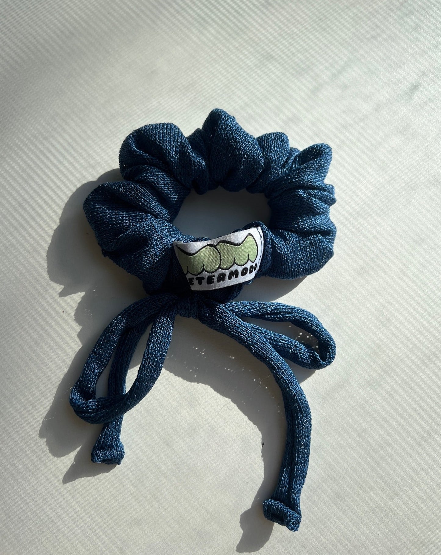 Bow Scrunchy – Azure