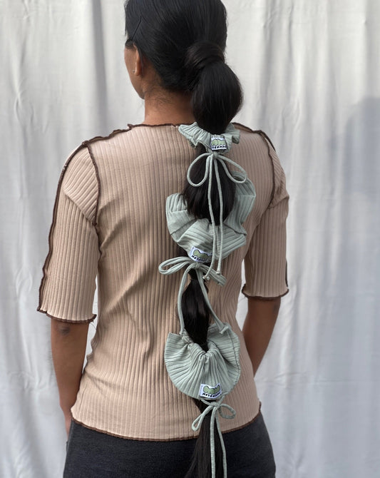 Bow Scrunchy – Sage