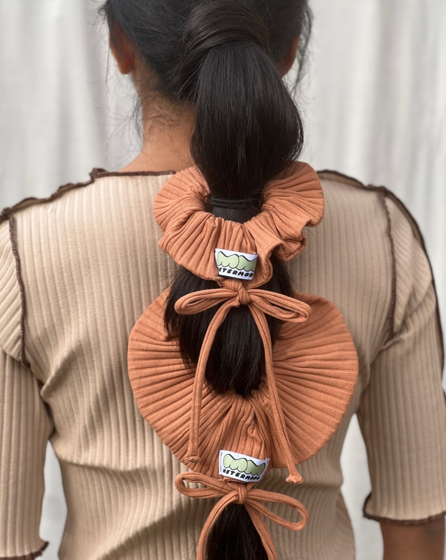 Bow Scrunchy – Terracotta