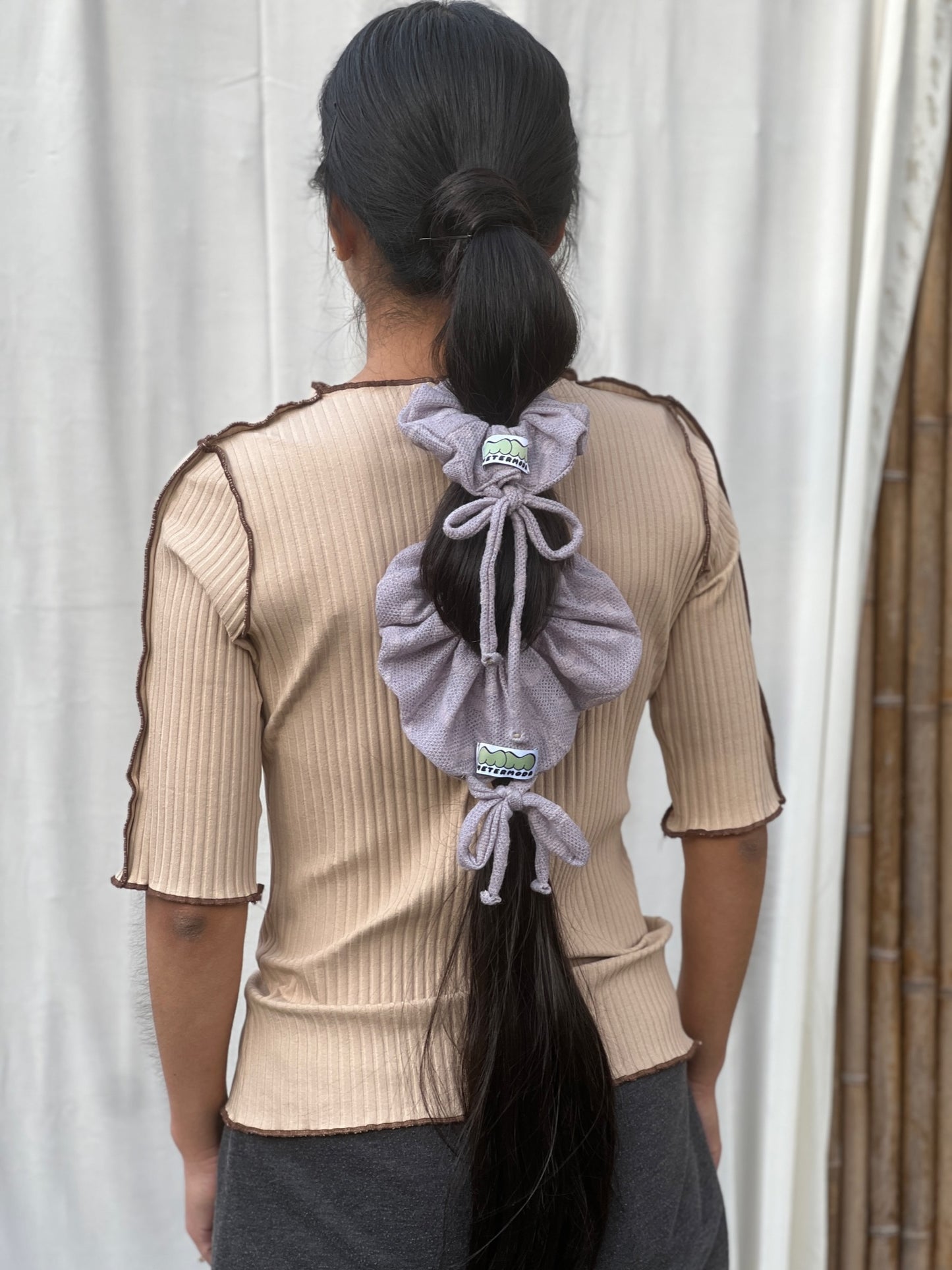 Bow Scrunchy – Lilac