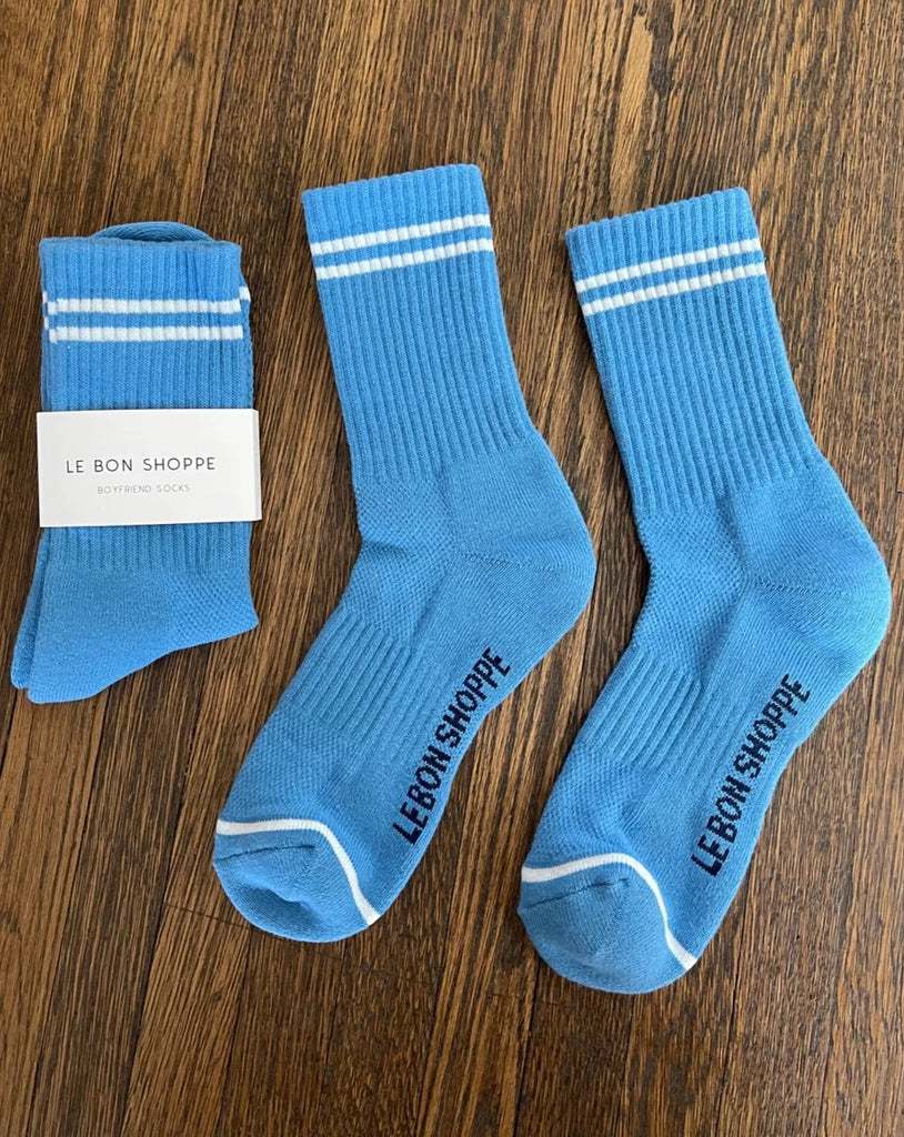 Boyfriend Socks - Ocean Blue