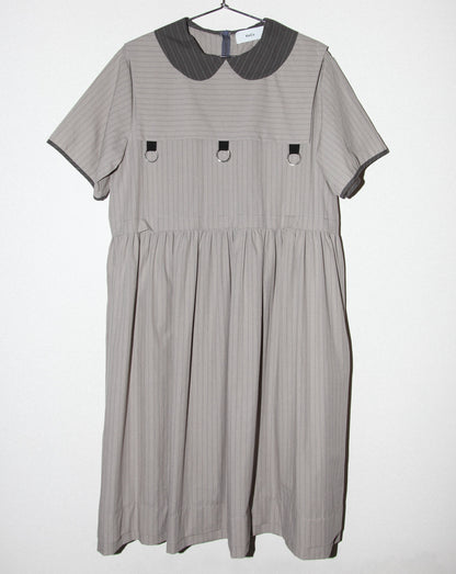 Pumice Dress - Striped Stone