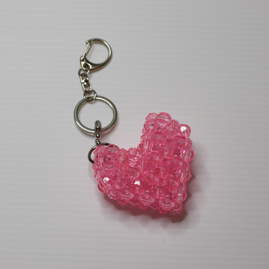 Heart Keychain - Light Pink