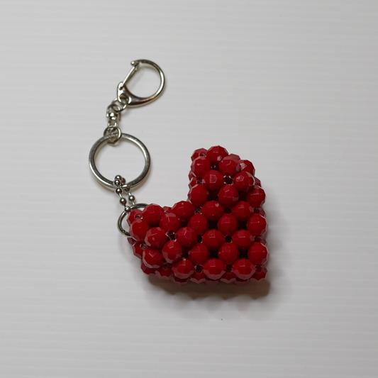 Heart Keychain - Red